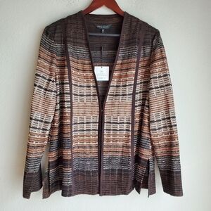 Ming Wang Collarless Knit Jacket size 0X NWT